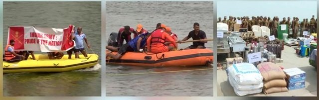 ગાંધીનગર પાસેથી પસાર થતી નર્મદા કેનાલ પર કુદરતી આફતો સમયે બચાવ અને રાહત કાર્ય અંગેની મોકડ્રિલ યોજાઈ