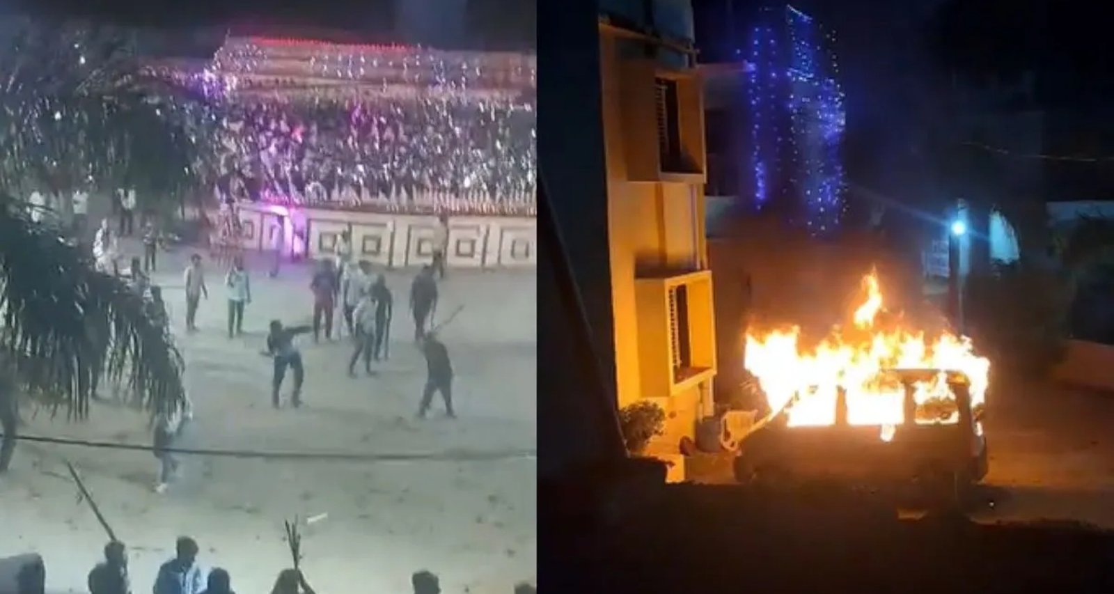 સાબરકાંઠામાં બે જૂથો વચ્ચે હિંસક અથડામણ, ભારે પથ્થરમારો અને આગચંપી; 100 થી વધુ લોકો સામે કેસ દાખલ